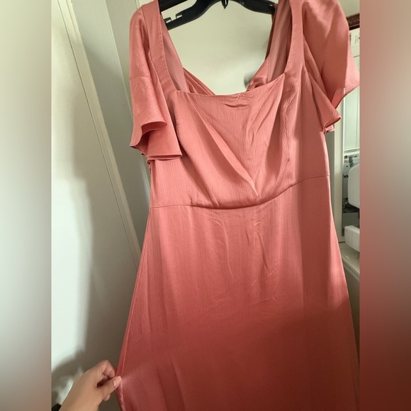 NWT | Sachin + Babi Aurora Gown Rouge Pink Peach Size 12 - Picture 7 of 11